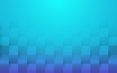 Blue abstract 3d texture background. paper art style