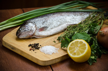 fresh fish and simple ingredients for a baked diet food