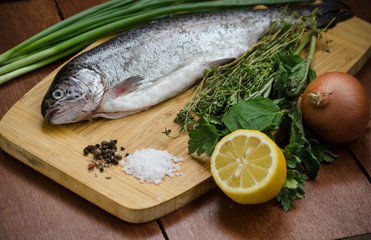 fresh fish and simple ingredients for a baked diet food