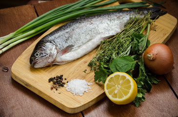 fresh fish and simple ingredients for a baked diet food