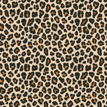 Premium Vector  Leopard print, cheetah seamless pattern, jaguar texture.  jungle exotic background. leo repeat design. wild animals fur illustration.  abstract camouflage for textile, wallpaper, fabric.