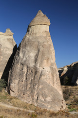 Rock Formations in Pasabag Monks Valley, Cappadocia, Nevsehir, Turkey