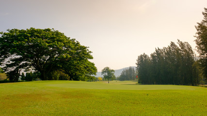 Golf course landscape