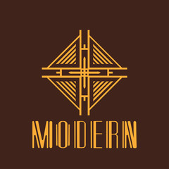 Modern Art Deco Logo