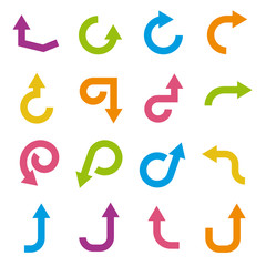 colorful arrow icons