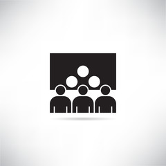 business conference and board meeting icon