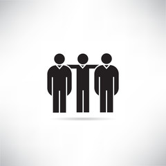 coworker and teamwork concept icon