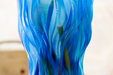 Carolina Blue Vase Abstract beautiful plastic big