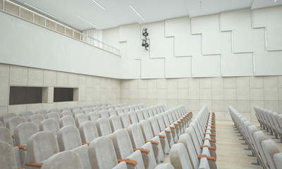 Fototapeta premium Concert hall. Stage. 3D render