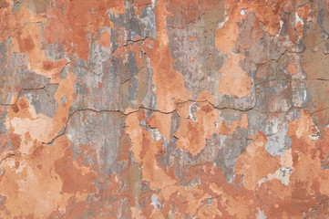 Old brown painted wall textured background