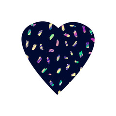 Abstract colorful burst of confetti on black  background.Design element.Carnival party backdrop concept.