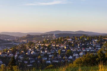 Siegener Innenstadt und Haardter Berg vom Lindenberg