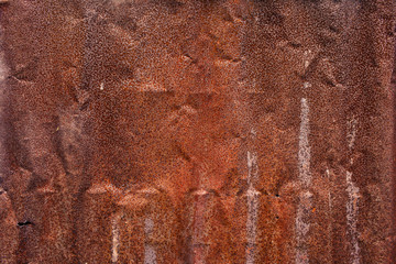 錆びた金属の壁