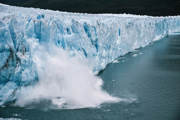 Lago Argentino and Perito Moreno Glacier in Patagonia Region of Southern Argentina