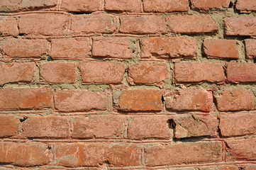 Obraz premium Timeworn old brickwall background
