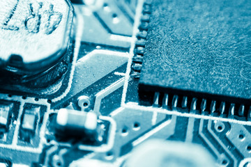 Abstract,close up of Mainboard Electronic computer background. (logic board,cpu motherboard,Main...
