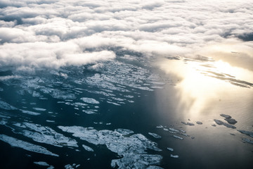 Arial View of Islands in Lofoten Archipelago in the Arctic Circle in Norway