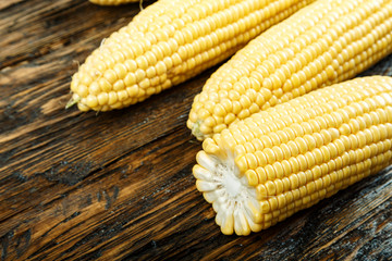 young corn on the table