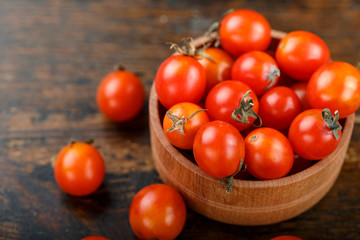 cherry tomatoes harvest
