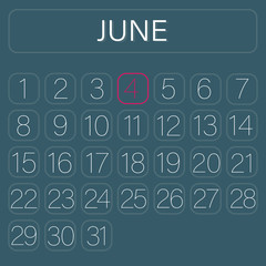 Calender Page June 4