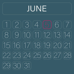 Calender Page June 5