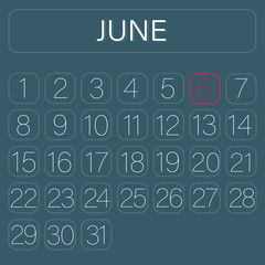 Calender Page June 6