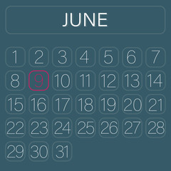 Calender Page June 9