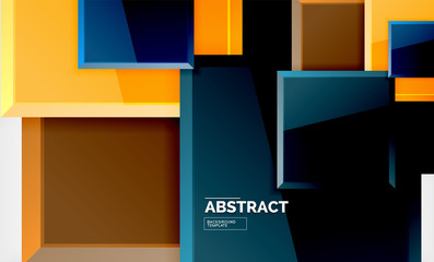 Square geometric background