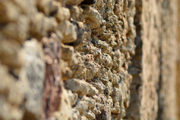 The sea and the Sun worked on the stones of the old Castle