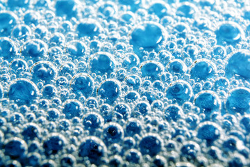 background of transparent water bubbles