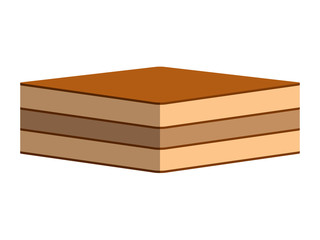 Isolated piece of cake image. Vector illustration design