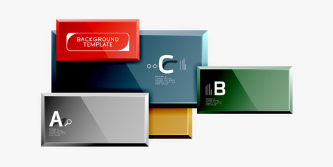 Minimal square banner abstract background