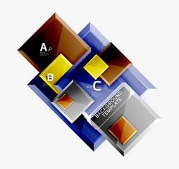 Obraz premium Square geometric composition