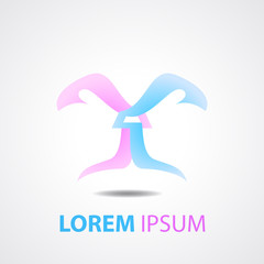 Abstract symbol vector. Abstract ornament. Abstract logo or icon template