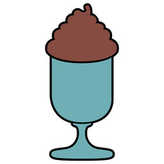 Isolated milk shake icon. Vector illustration design