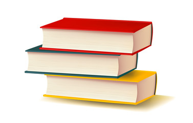 Books, vector illustration school education university read