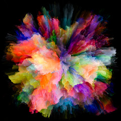 Obraz na płótnie Canvas Energy of Colorful Paint Splash Explosion