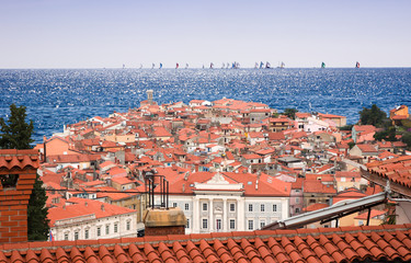 Coastal  town Piran, Slovenia