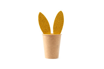 Creative rabbit with disposable cup