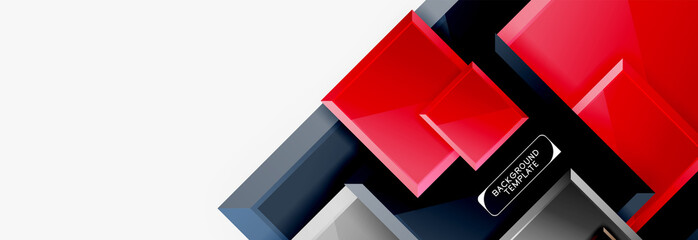 Abstract square composition for background, banner or logo
