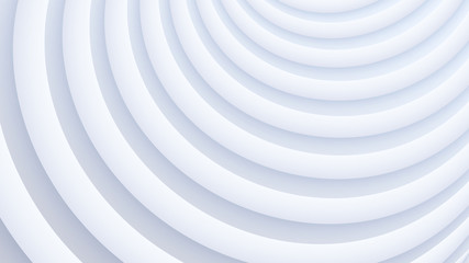 White circle curved figure