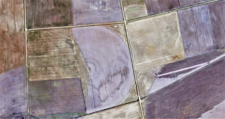 abstract photography of the Spain, aerial view, representation of human labor camps, abstract,...