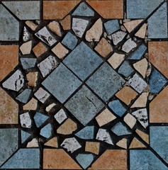beautiful pattern with different pieces of tile