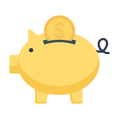 piggy  bank  dollar