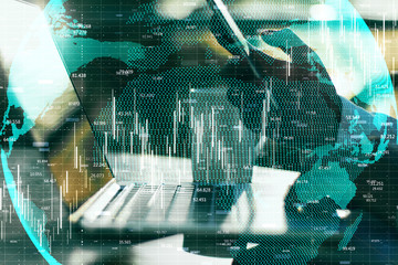 Global trade and report concept