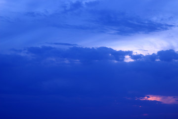 blue sky with clouds