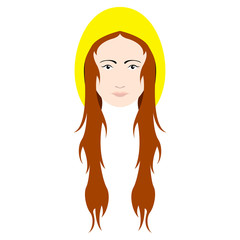 Hipster girl avatar with a winter hat. Vector illustration design