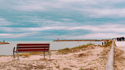 Walk to the lighthouse on the breakwater