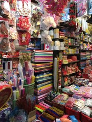 Fototapeta na wymiar colourful shop in vietnam