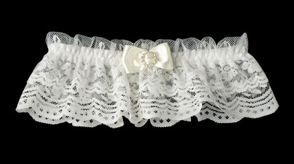 The garter for bride isolated